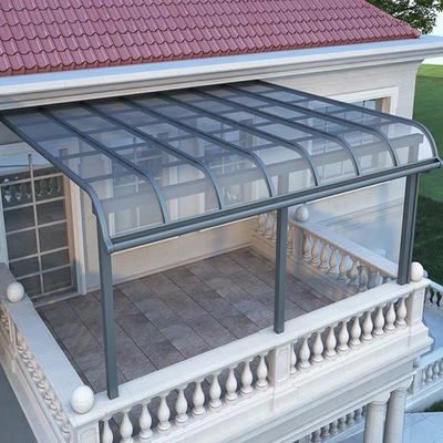 600mm Sheet Aluminum Patio Roof Cover 3x4m Pergola UV Protection 122km/h Windproof