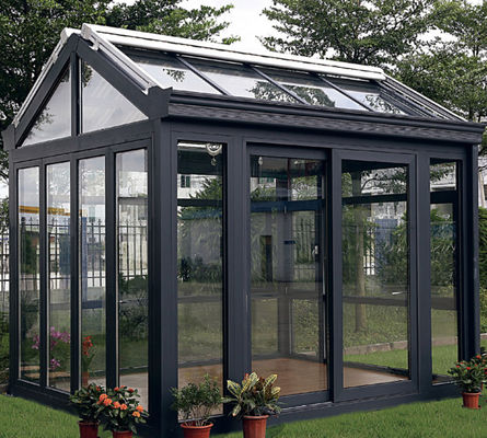 Prefabricated Winter Garden Glass House 4 Season Sunroom 6063 T5 Aluminum