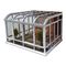 Soundproof PVB Glass Roof Sunroom Kits Free Standing Aluminum RAL colours